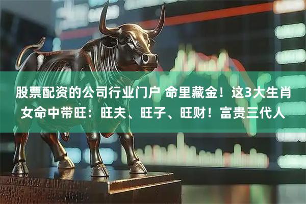 股票配资的公司行业门户 命里藏金！这3大生肖女命中带旺：旺夫、旺子、旺财！富贵三代人
